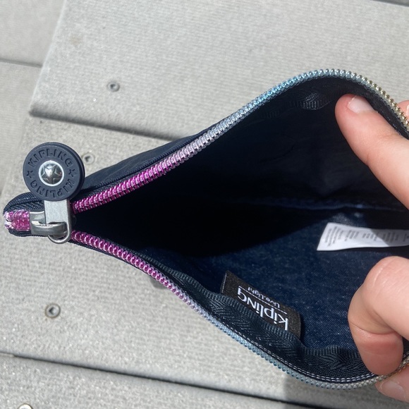 NWT Kipling True Blue Zippered Pouch - Picture 4 of 4